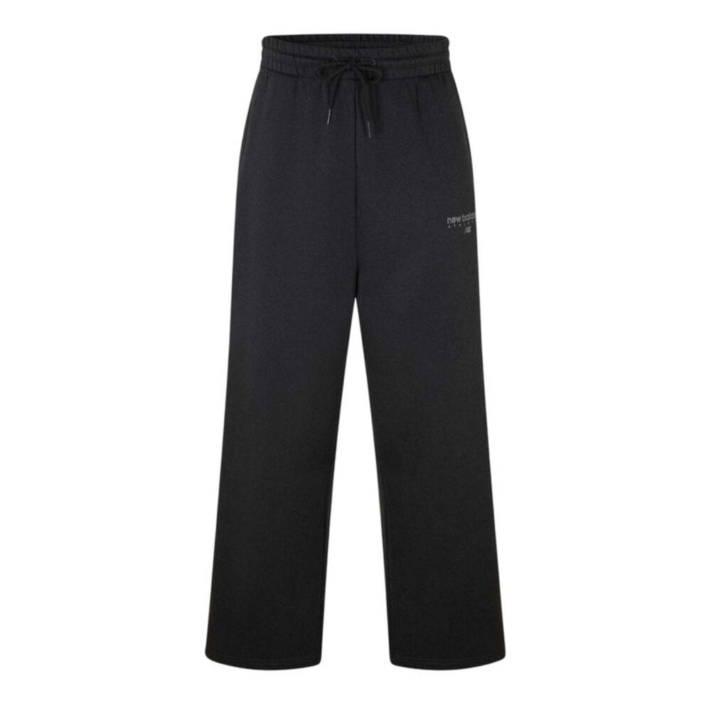 New Balance Womens/Ladies Fleece Relaxed Fit Sweatpants / Black